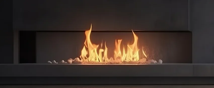B-Vent Gas Fireplace Installation in Medford, NY
