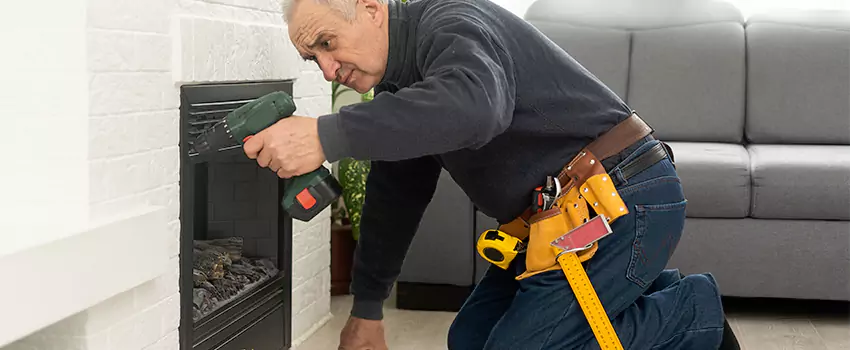 New Indoor Fireplace Installation in Medford, New York