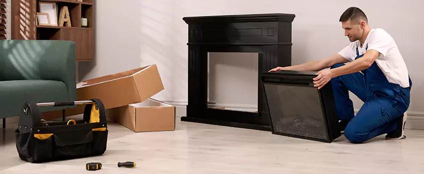 Old Rusted Metal Fireplace Repair And Replacement in Medford, NY